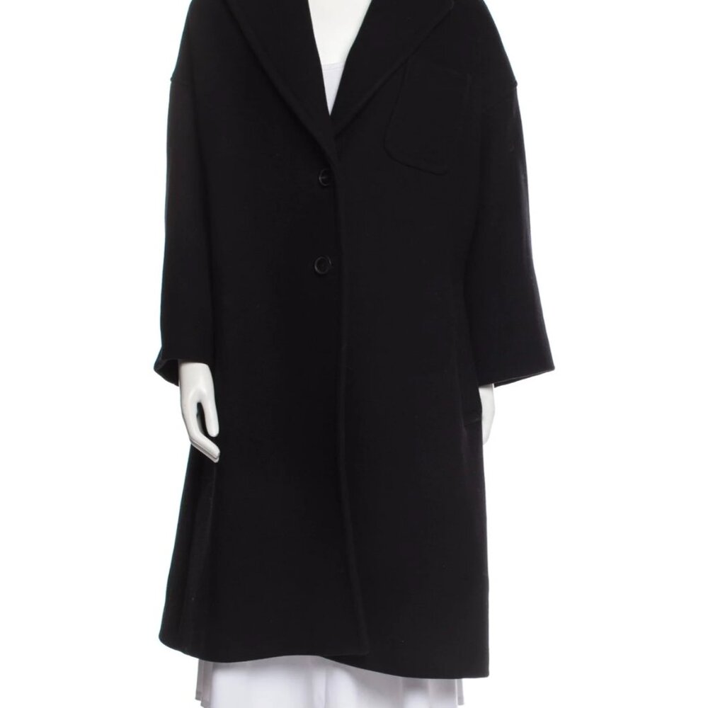 Dries Van Noten Black 75% Wool / 25% polyamide Blend coat